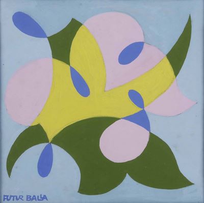 Giacomo Balla (1871-1958)balfiore - Motivo per Mattonella