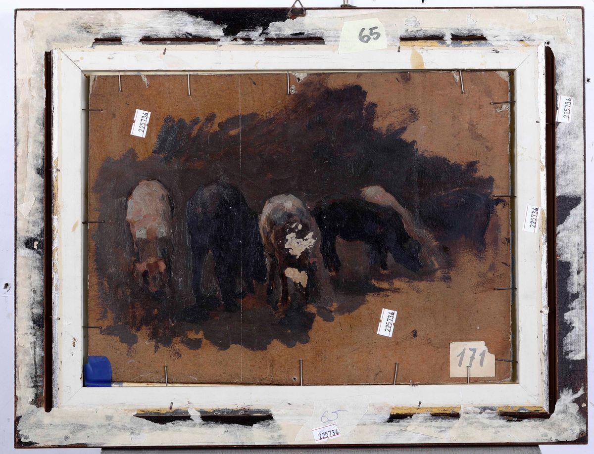 Cesare Viazzi (1857 - 1943)studio di Maialino, 1889 Ca.