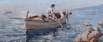 Vincenzo Loria (1849 - 1939)pescatori
