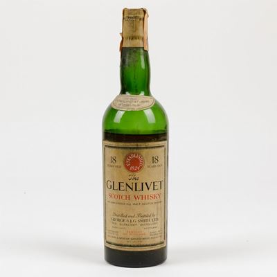 The Glenlivet, George & J.g. Smith, Unblended All Malt Scotch Whisky 18 Years Old
