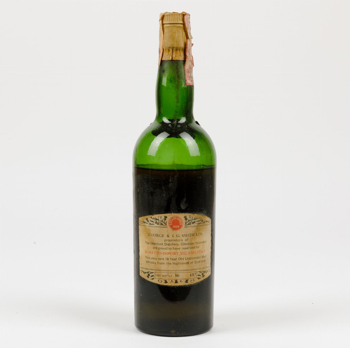 The Glenlivet, George & J.g. Smith, Unblended All Malt Scotch Whisky 18 Years Old