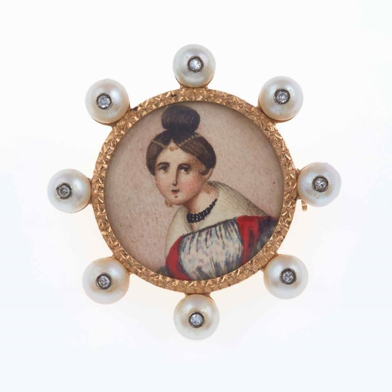 Miniature brooch  - Auction Jewels | Cambi Time - Cambi Casa d'Aste