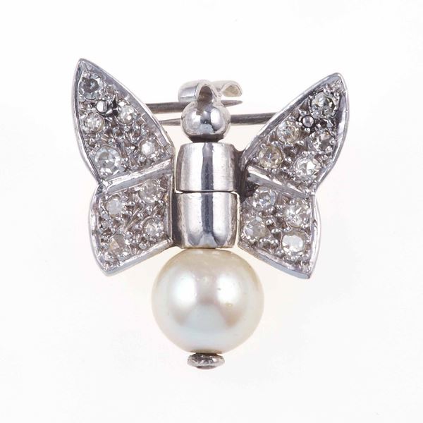 Diamond and pearl clip