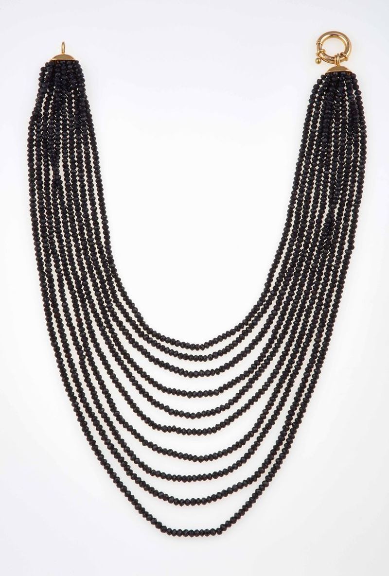 Onyx and gold necklace  - Auction Summer Jewels | Cambi Time - Cambi Casa d'Aste