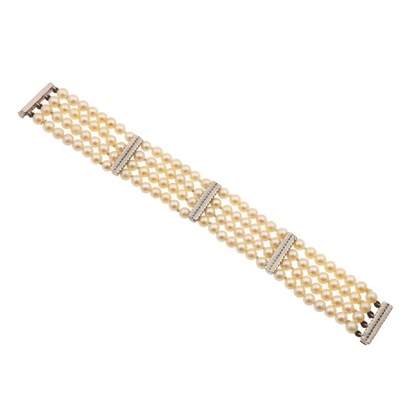 Bracciale con perle coltivate