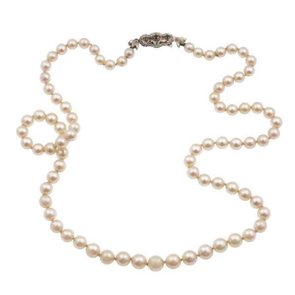 Collana con perle coltivate