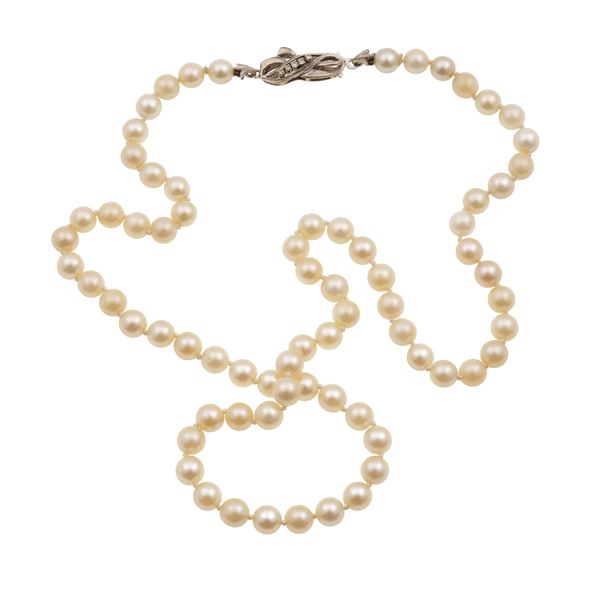 Collana con perle coltivate