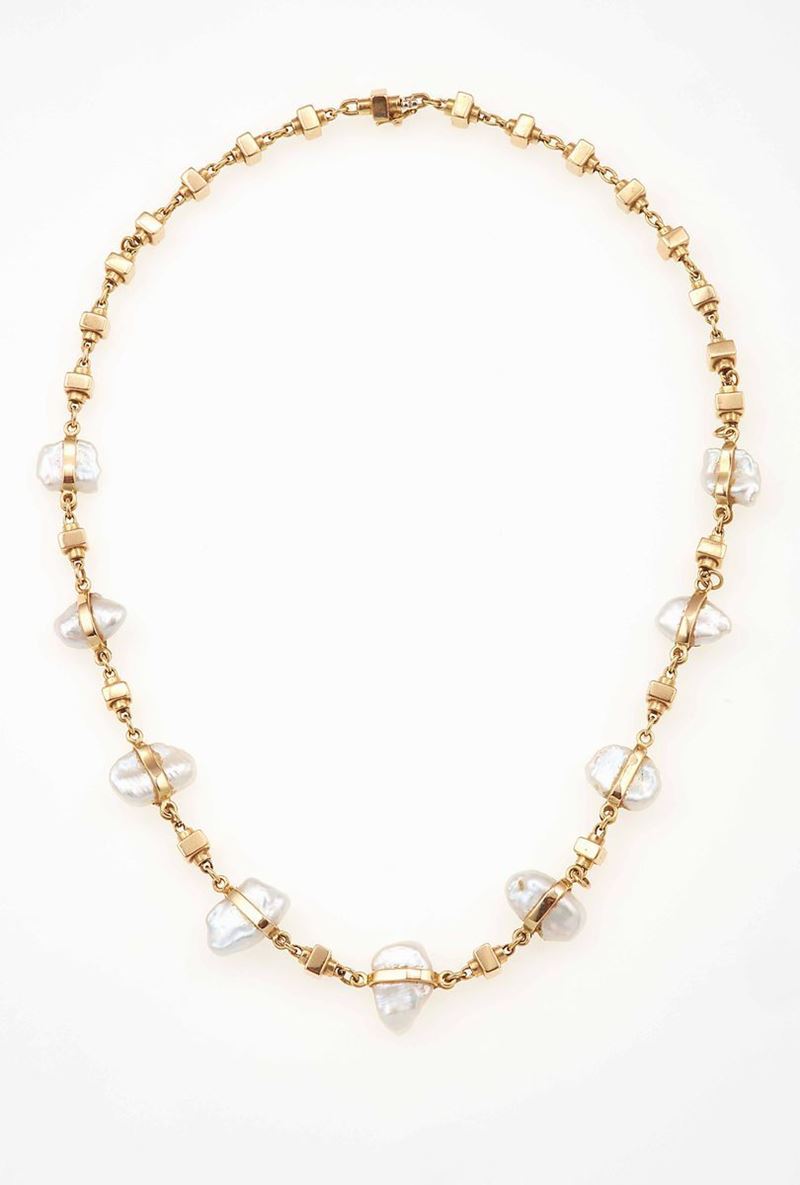 Collana con perle Keshi  - Asta Spring Jewels - I - Cambi Casa d'Aste