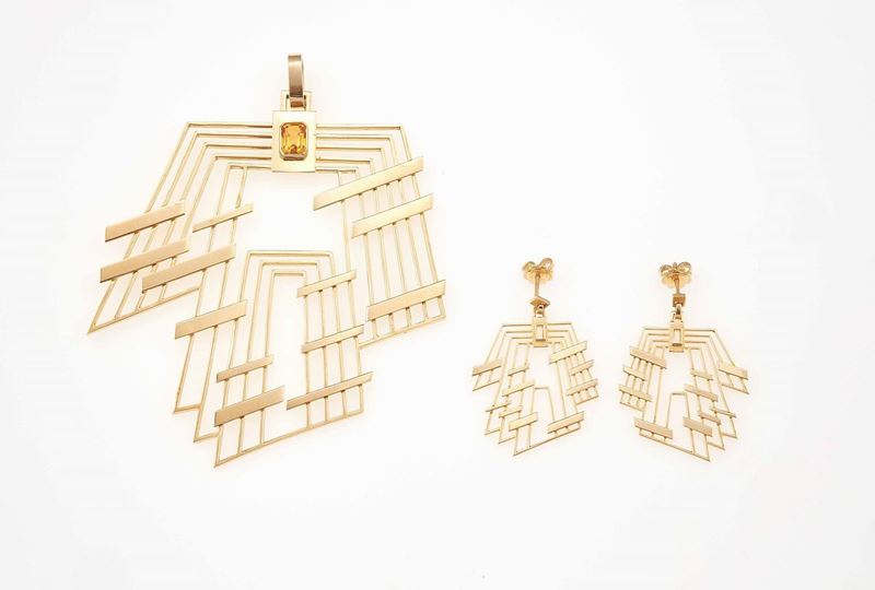 Gold demi-parure  - Auction Summer Jewels | Cambi Time - Cambi Casa d'Aste