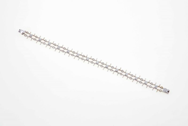 Diamond and gold bracelet  - Auction Summer Jewels | Cambi Time - Cambi Casa d'Aste