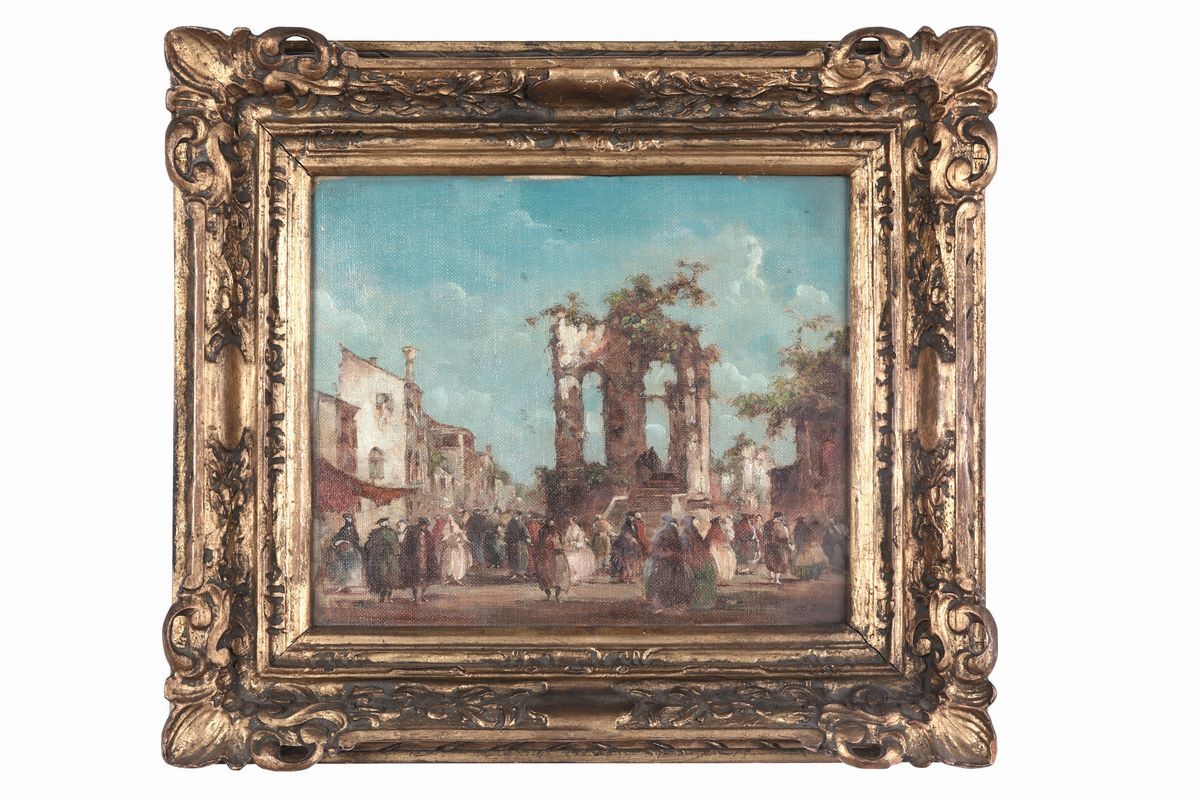 E. Zeno (1888-1956)maschera Veneziana in un Campiello
