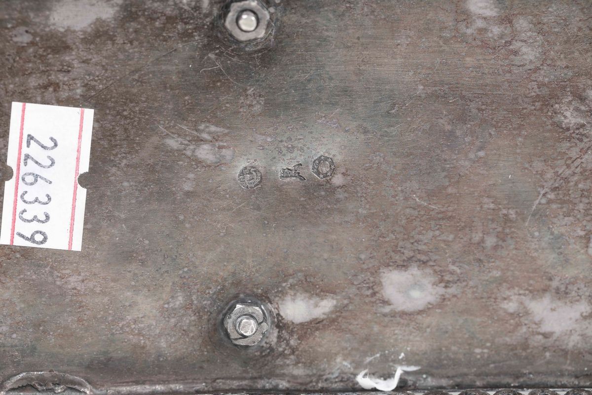 Calamaio in Argento. Milano XVIII Secolo, Bolli di Garanzia in Uso dal 1812 al 1872, Argentieri L...