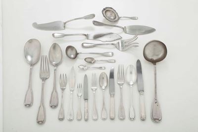 Servizio di Posate in Argento da Dodici, Argenteria Italiana del XX Secolo