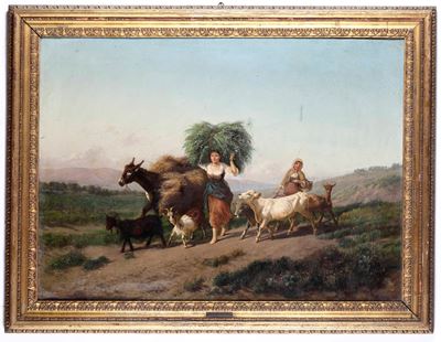 A. Milone Pastorella con Armenti 1892