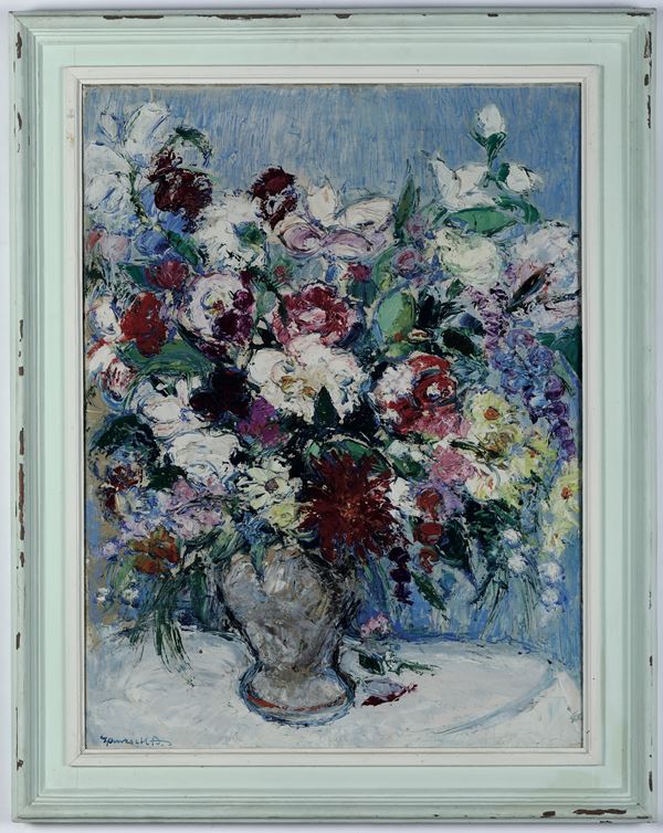 Antal Jancsek - Antal Jancsek (1907-1985) Vaso di fiori