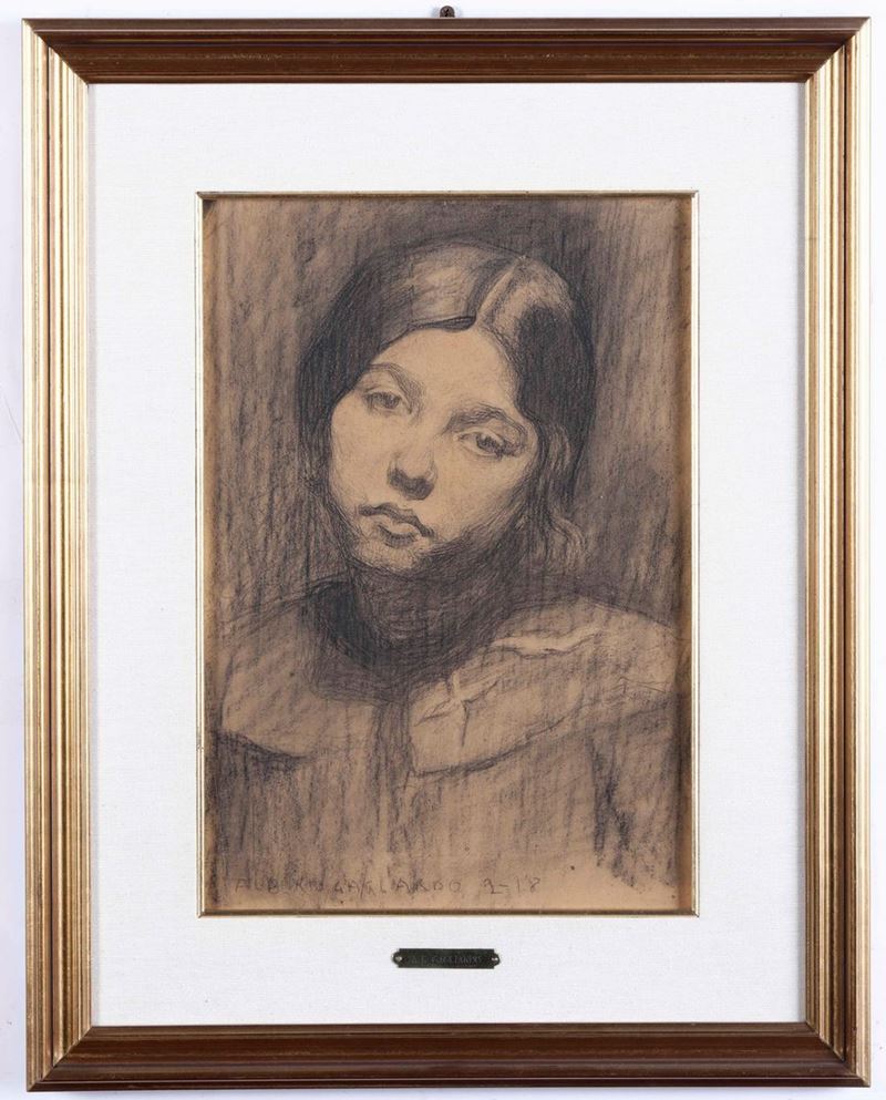 Alberto Helios Gagliardo : Ritratto femminile  - Auction 19th Century Paintings - Cambi Casa d'Aste