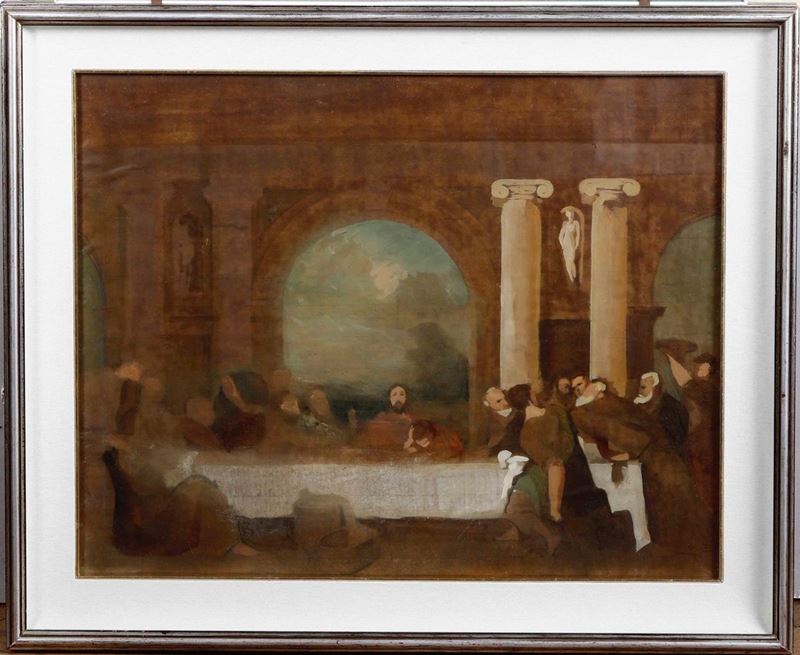 G.B. Derchi Ultima cena  - Auction 19th and 20th Century Paintings | Cambi Time - Cambi Casa d'Aste
