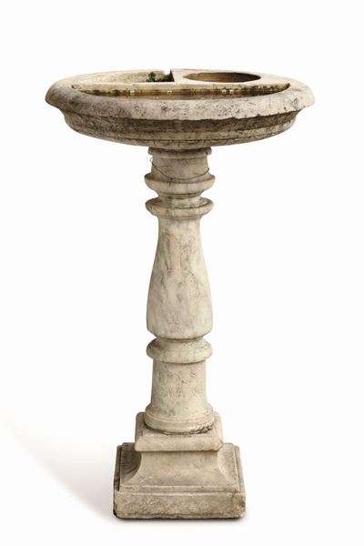 Fontana in Marmo Bianco, XVIII Secolo