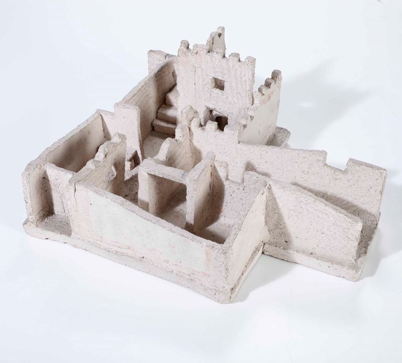 Modello di rudere di castello.  Creta. XX secolo  - Auction Furnishings from Italian Villas | Cambi Time - Cambi Casa d'Aste