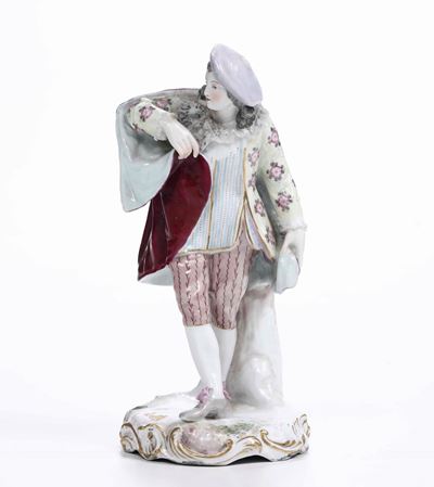 Figurina di Giovane con Basco Parigi, Manifattura Samson, Inizio del XX Secolo
