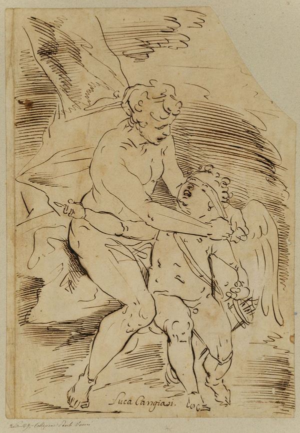 Scuola genovese del XVI secolo Venere e Cupido