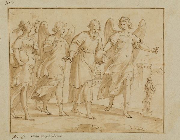 Bernardo Castello (Genova 1557-1629) Loth e le figlie