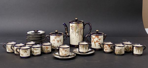 A porcelain tea set, Japan, Meiji period