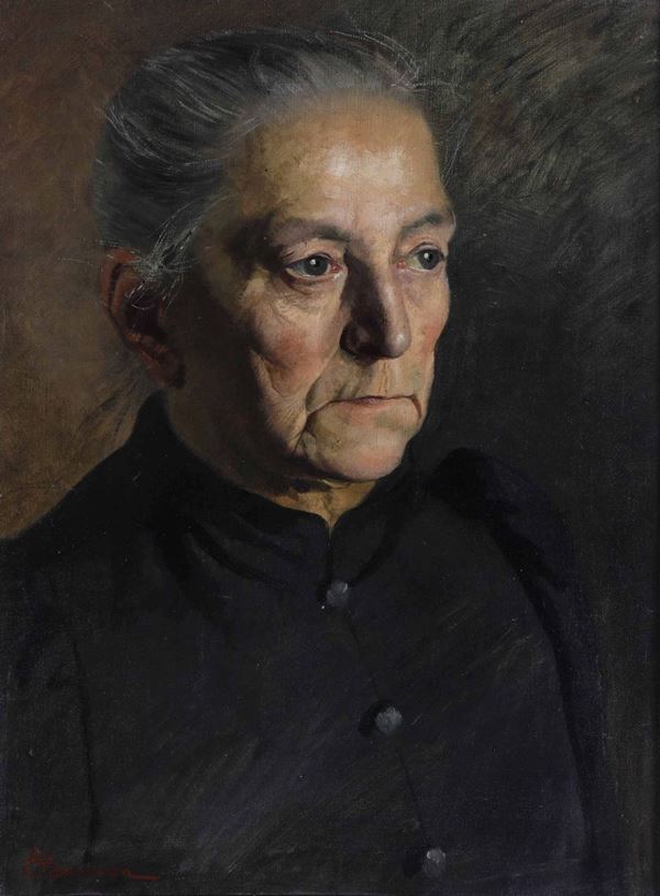 Giuseppe Barison (1853-1931), attr. Ritratto di signora