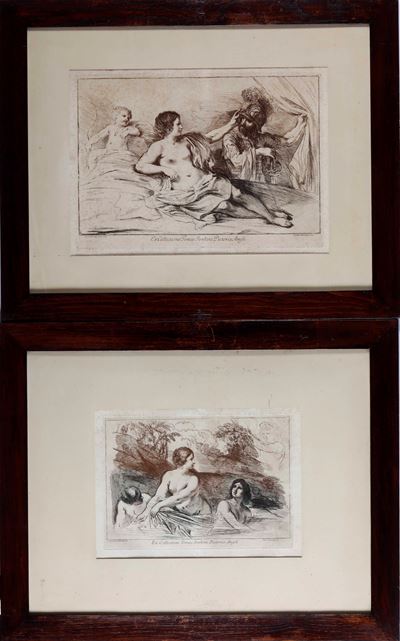 Coppia di Incisioni da Guercino