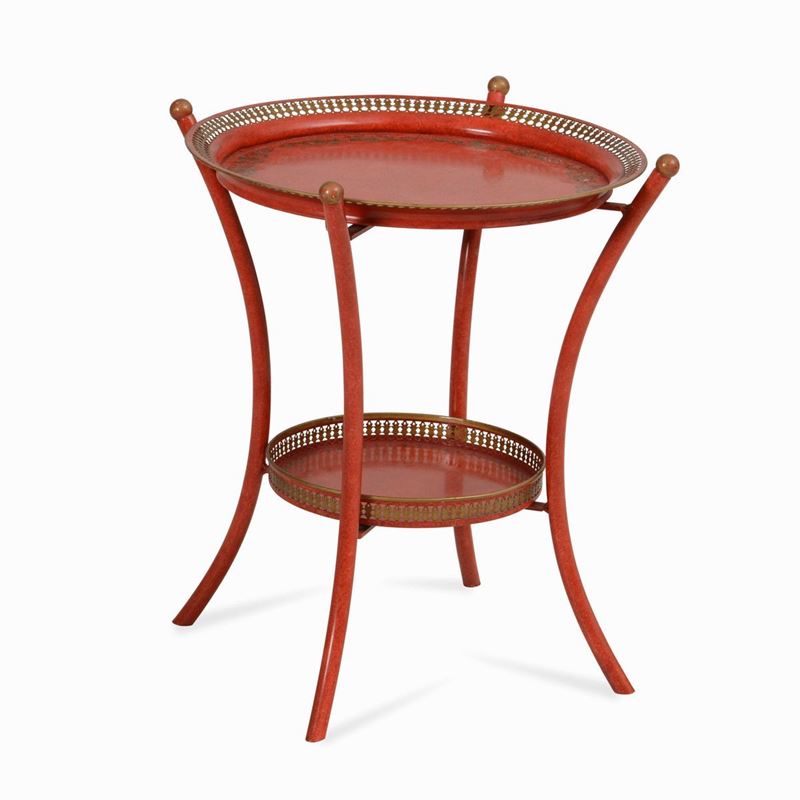 Tavolino in metallo laccato  - Auction Antiques | Cambi Time - Cambi Casa d'Aste
