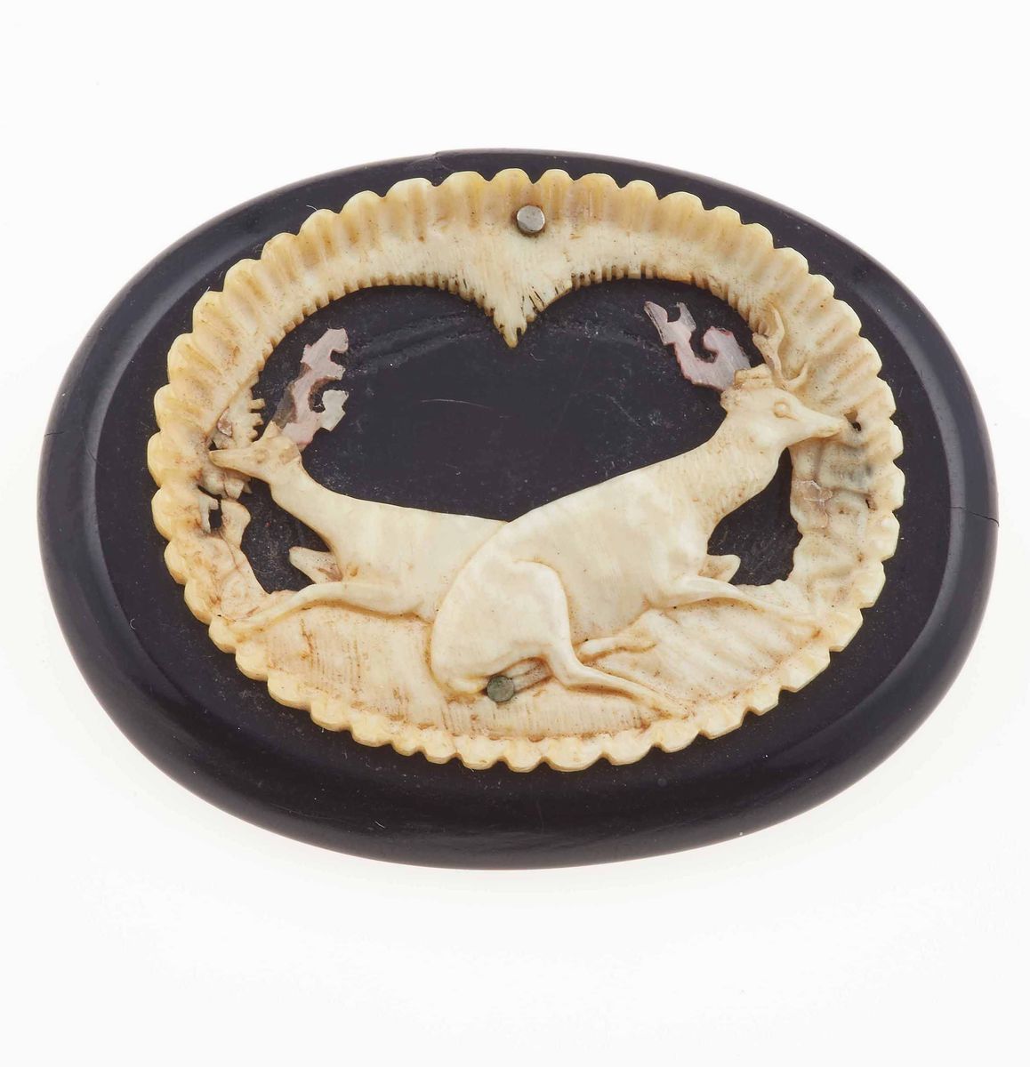 Piccola Collezione di Gioielli da Caccia Comprendente un Bracciale, una Spilla, Tre Paia di Botto...