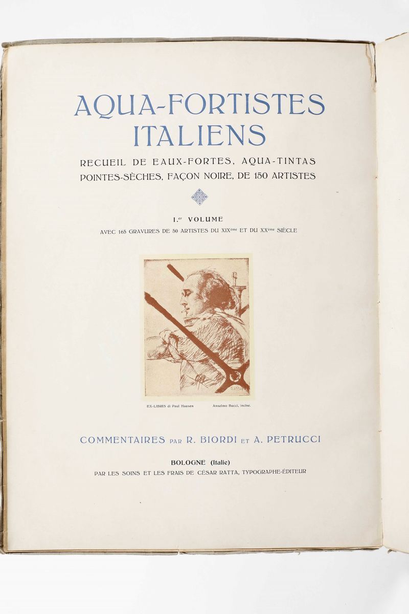 Ratta, Cesareacquafortisti Italiani (solo Volume Primo), Bologna,(1920)