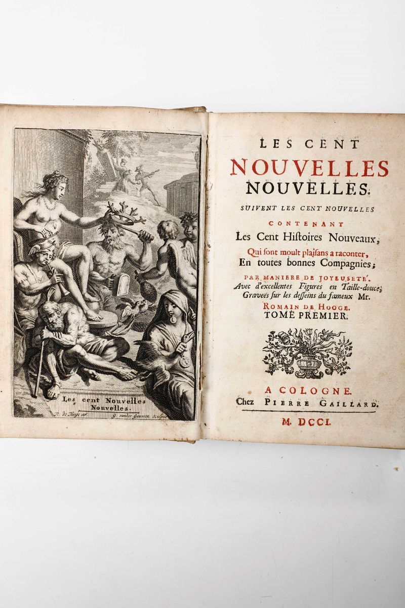 La Sale Antoineles Cent Nouvelles Nouvelles... a Cologne, Pierre Gaillard, 1701.