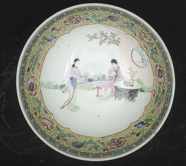 A porcelain bowl, China, Qing Dynasty, 1800s