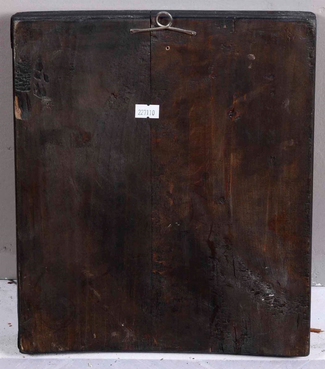 San Michele Arcangelo Cavaliere Dell'apocalisse. Icona su Tavola. Arte Russa del XIX Secolo