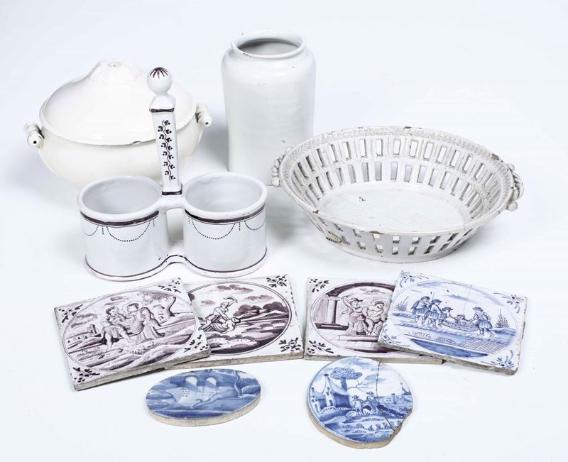 Maiolica e terraglia, XVIII e XIX secolo  - Auction Ceramics | Timed Auction - Cambi Casa d'Aste