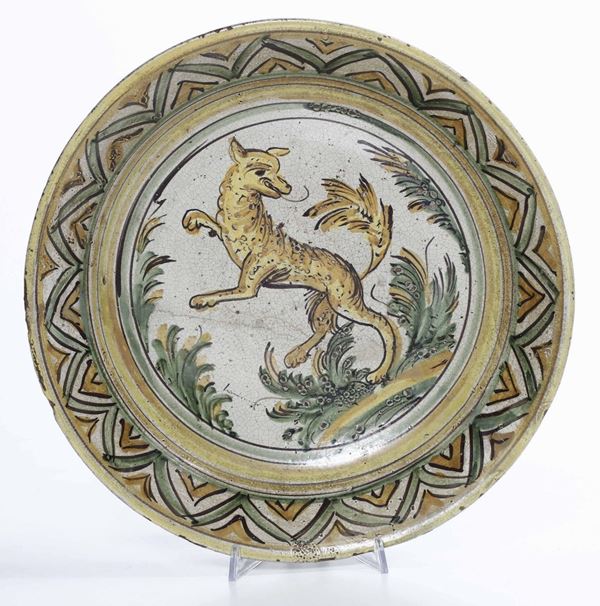 Grande piatto Cerreto Sannita, XVIII secolo