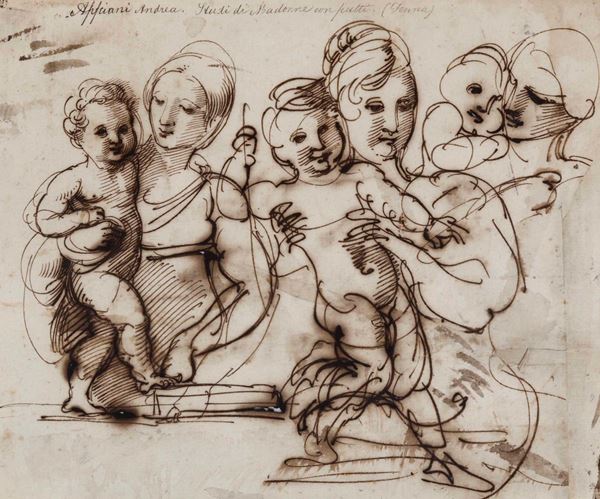 Andrea Appiani (Milano 1754-1817), cerchia di Studi per Madonna con Bambino