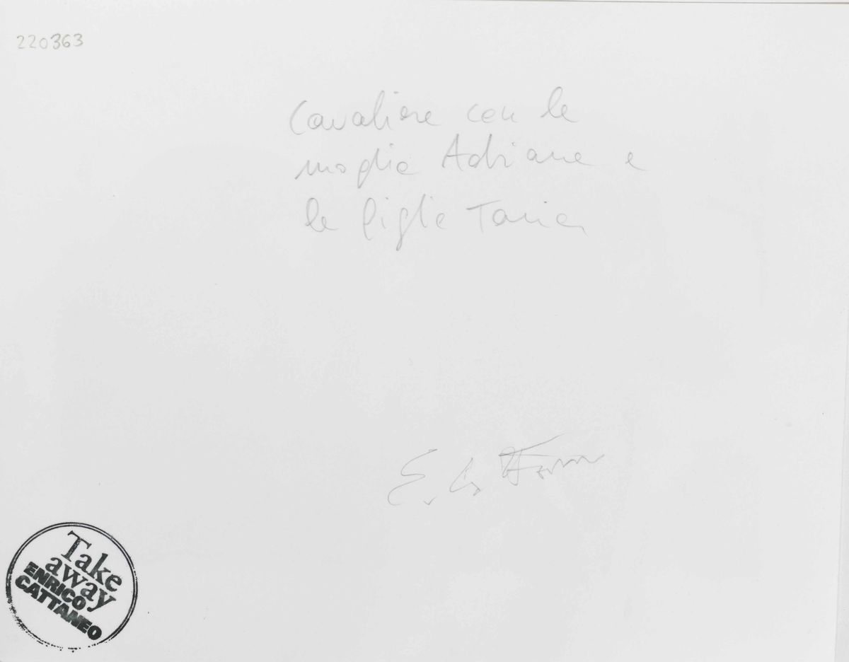Enrico Cattaneolotto Composto da 6 Fotografie: Baj Pinelli; Baj Pinelli; Alik Cavaliere con la Mo...
