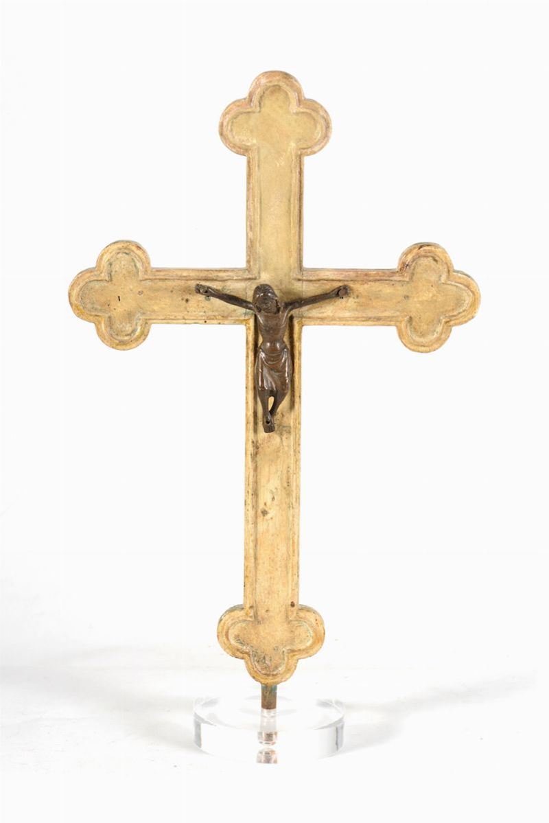 Antica croce lignea  - Asta Antiquariato. 180 lotti provenienti da un affidamento privato | Cambi Time - Cambi Casa d'Aste