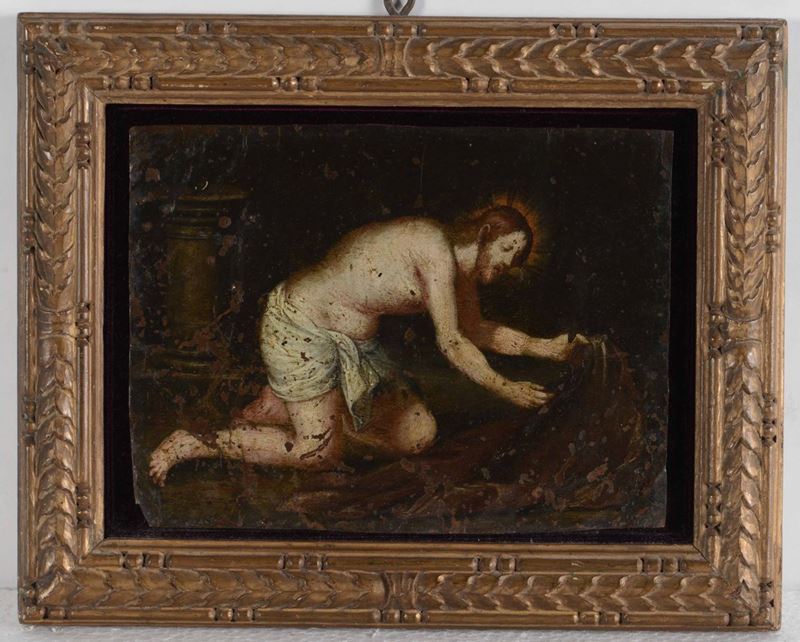 Gerard Seghers (Anversa 1591-1651), scuola di Cristo che raccoglie le vesti  - Auction Antique February | Cambi Time - Cambi Casa d'Aste