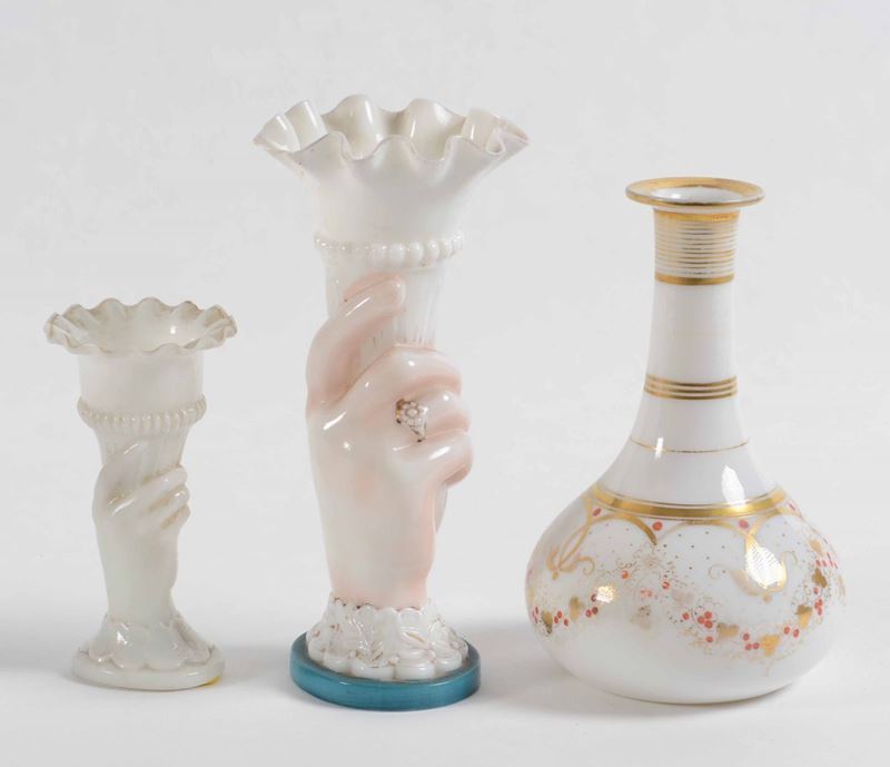 Tre vetri opalini del XX secolo  - Auction Antique February | Cambi Time - Cambi Casa d'Aste