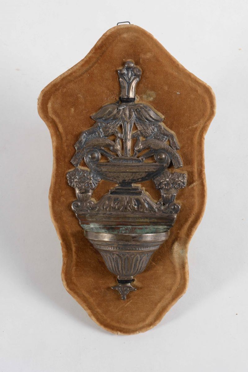 Acquasantiera in argento. XIX secolo  - Auction Antique February | Cambi Time - Cambi Casa d'Aste