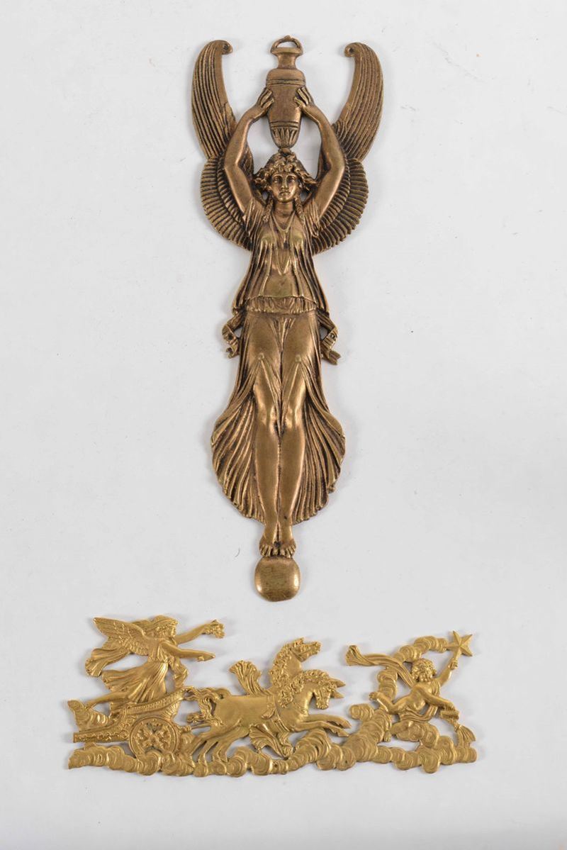 Due fregi in stile Impero, in bronzo e bronzo dorato  - Auction Antique February | Cambi Time - Cambi Casa d'Aste