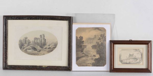 Cinque disegni del XIX secolo
