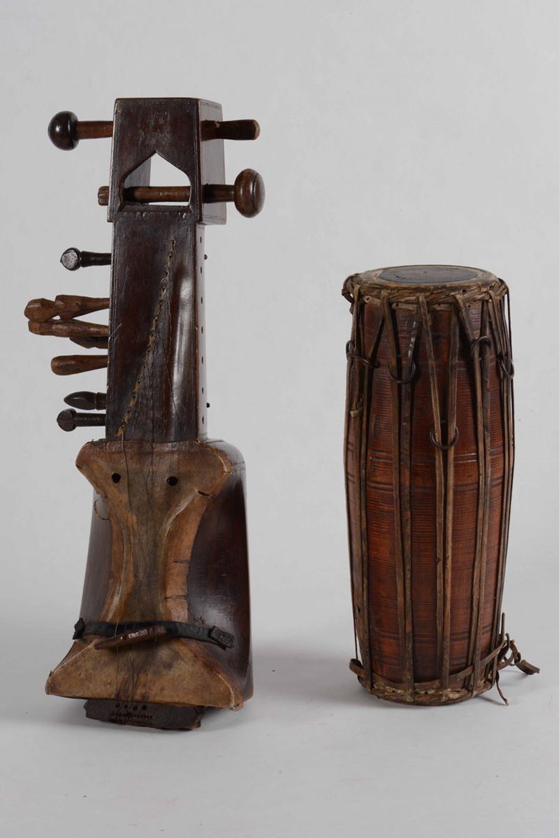 Due antichi strumenti musicali  - Asta Antiquariato. 180 lotti provenienti da un affidamento privato | Cambi Time - Cambi Casa d'Aste