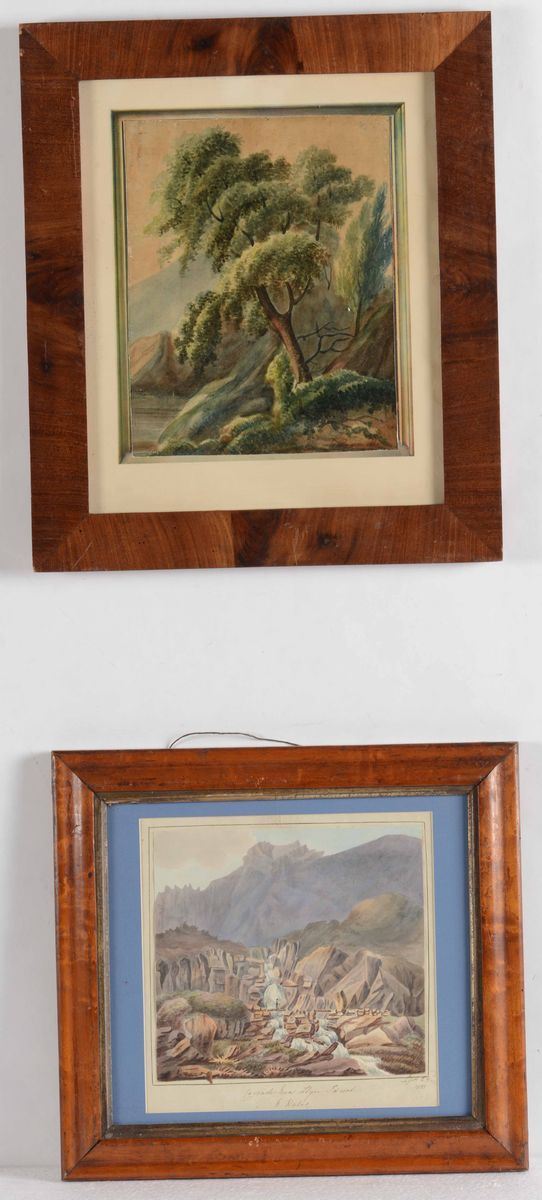 Due paesaggi del XIX secolo  - Auction Antique February | Cambi Time - Cambi Casa d'Aste