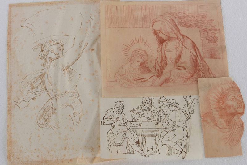 Quattro antichi disegni  - Asta Antiquariato. 180 lotti provenienti da un affidamento privato | Cambi Time - Cambi Casa d'Aste