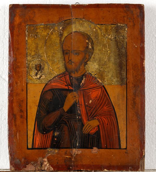 Icona raffigurante santo, Russia, XIX secolo