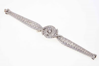 Bracciale con Diamanti Taglio Brillante e Huit-huit